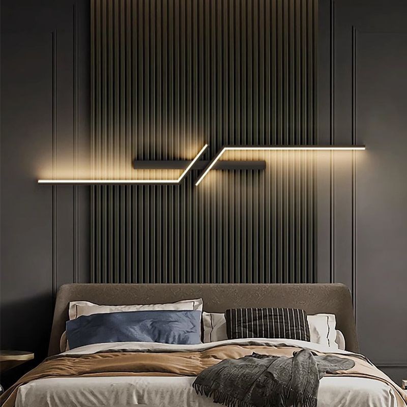 极简创意长条灯客厅沙发电视背景墙格栅灯简约现代卧室床头灯壁灯