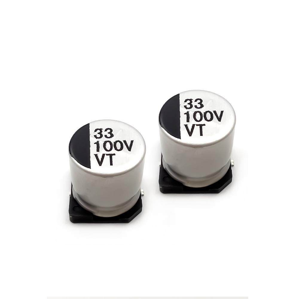 100v33uf 全新SMD贴片铝电解电容33uf 100V 体积 10X10.5MM