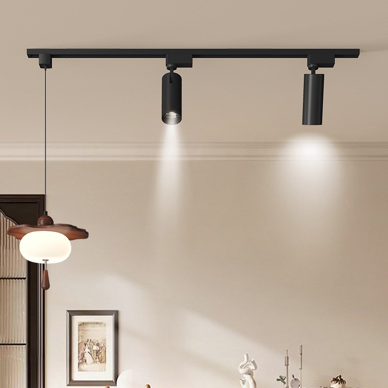 中古轨道餐厅吊灯复古可移动餐桌灯设计师款2025新款岛台吧台吊灯