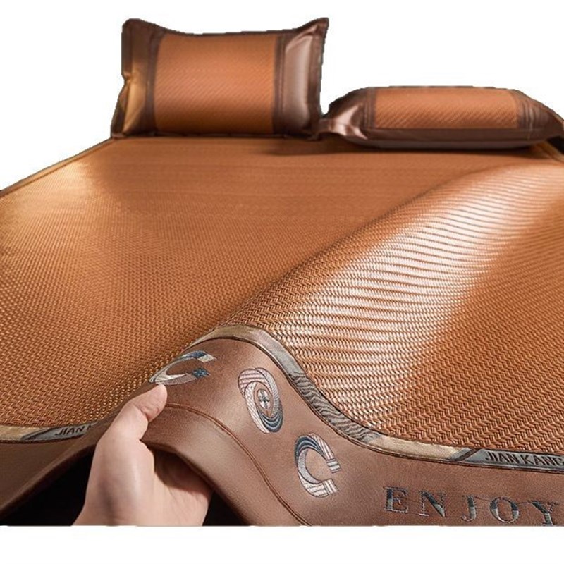 2025新款夏季凉感PE加厚冰丝藤席三件套空调凉席床垫软席子可机洗