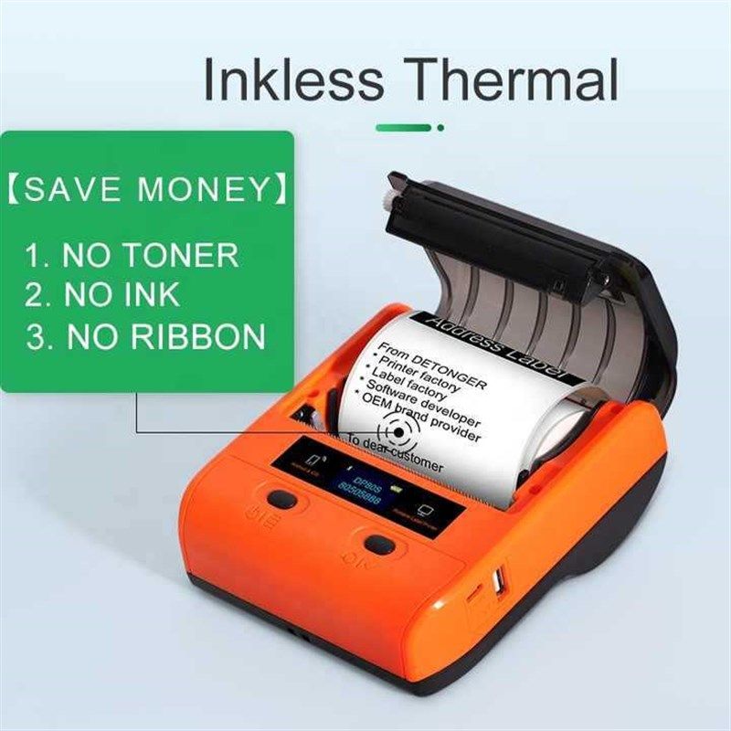 DP30S标签打印机商品价签机手持便携式80mm线缆快递标签打价机