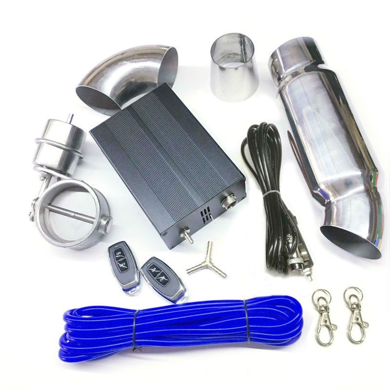 排气管尾喉声浪改装 声音模拟器可变真空泵遥控阀门炸街改装套件