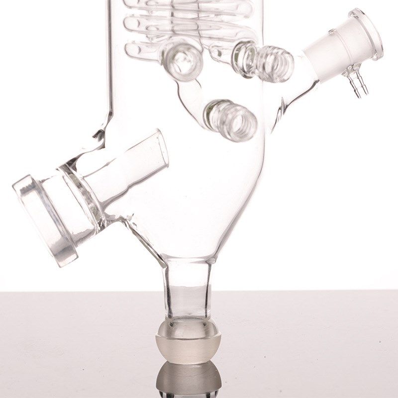 厂家供应RE2000A3000A2L3L旋转蒸发仪管旋蒸配件玻璃蛇形冷凝器