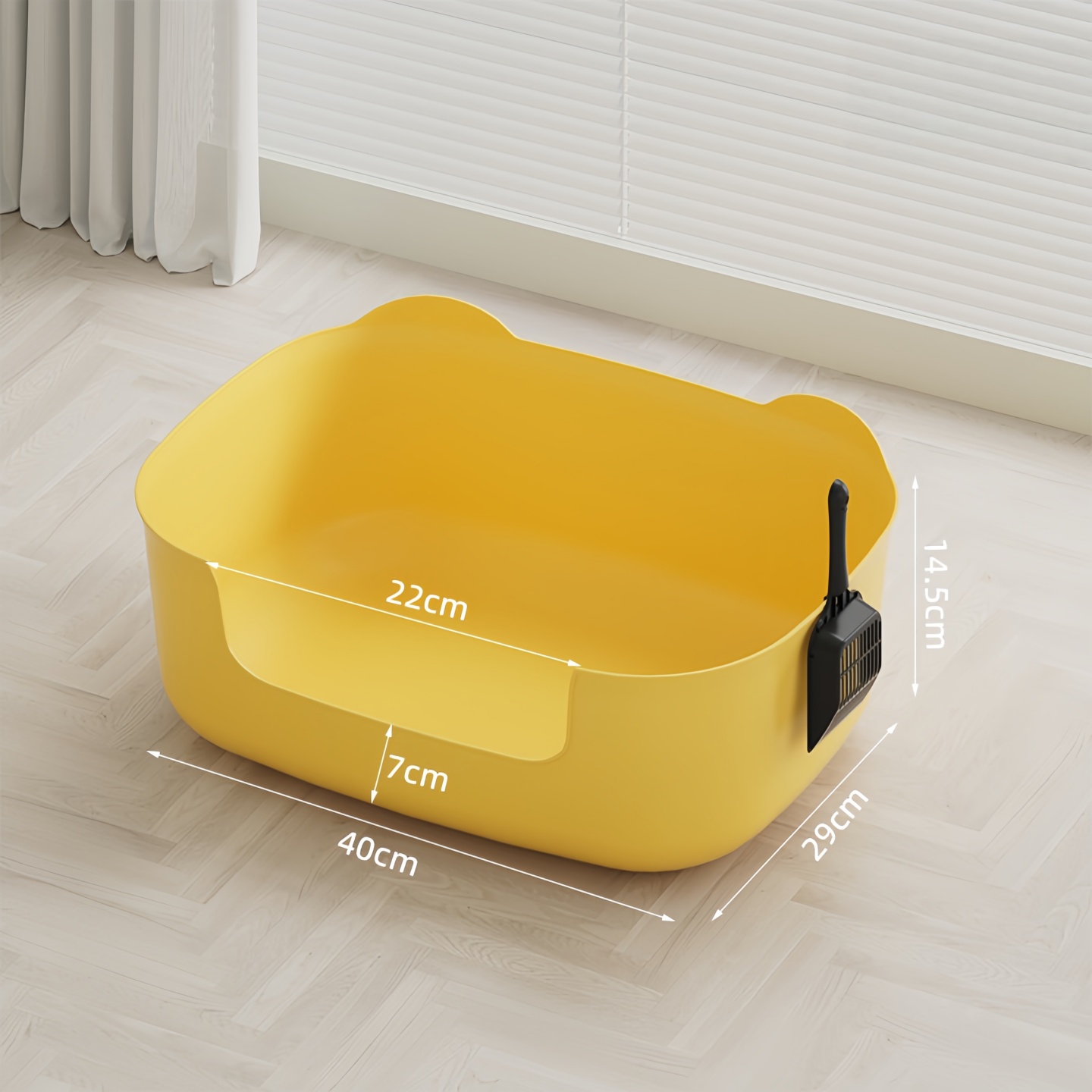 开放式猫砂盆高围栏防外溅猫厕所