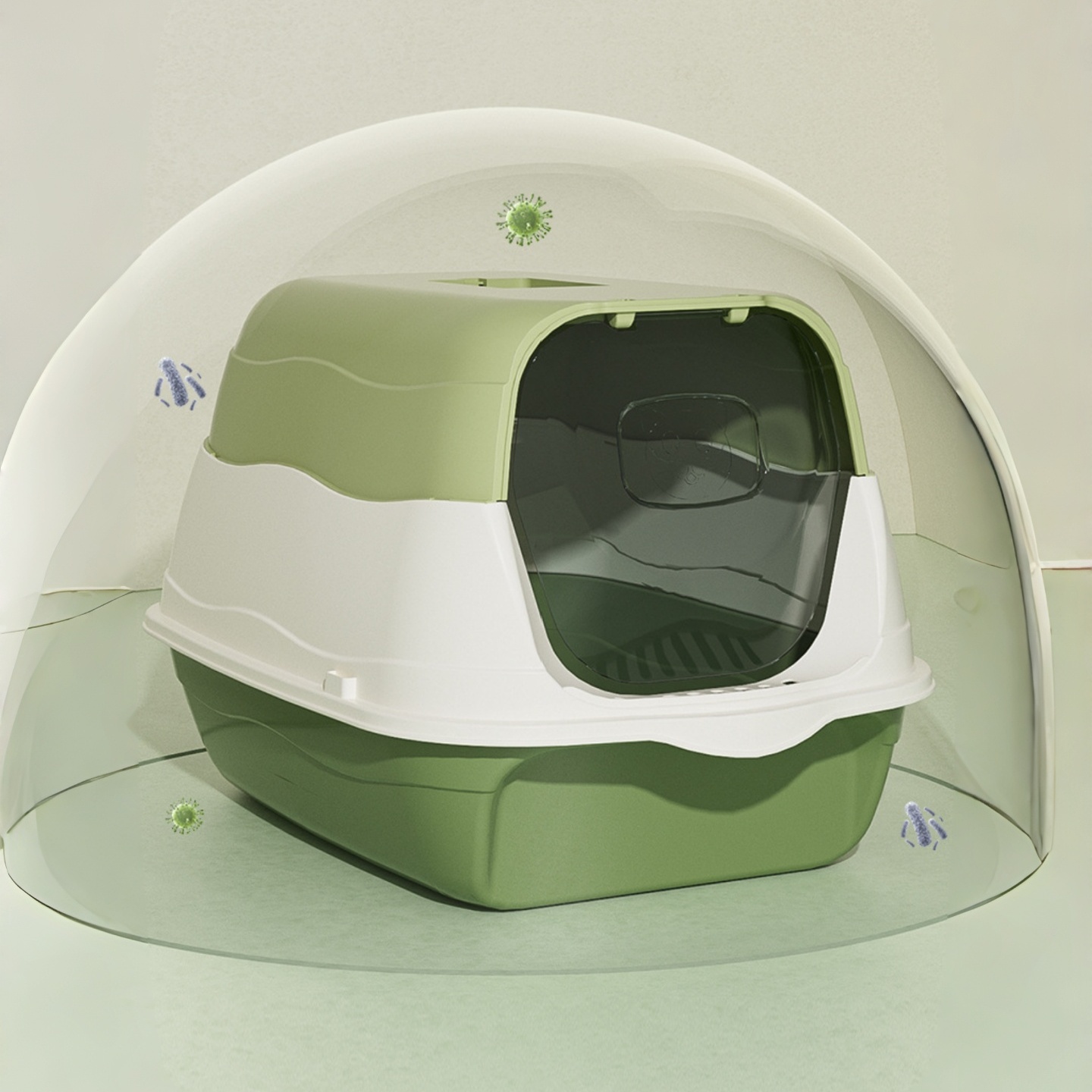 HAUYOKATA封闭式猫砂盆大号防臭猫屎盆家用猫咪训练厕所