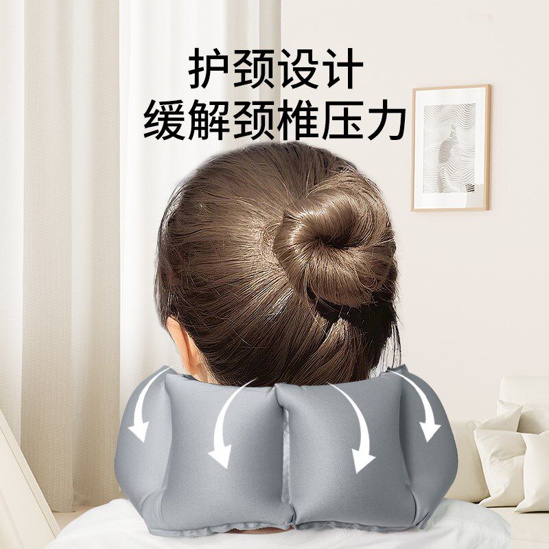 气囊颈托防低头护颈脖套预防脖子前倾固定脊椎支撑护脖套旅行颈枕
