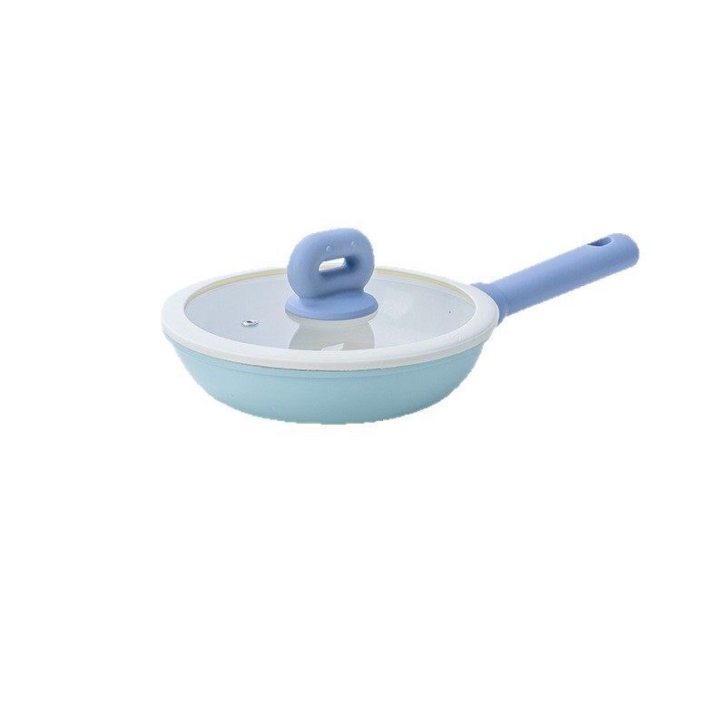 西纹陶瓷釉平底锅牛排煎锅麦饭石不粘锅煎饼锅小煎蛋锅电磁炉烙饼