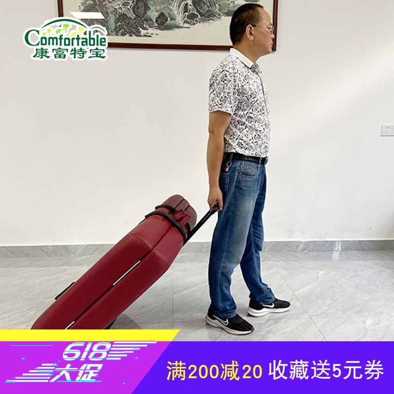 折叠美容床胸洞 按摩床推拿床理疗专用背包和手推车 便携式 手提