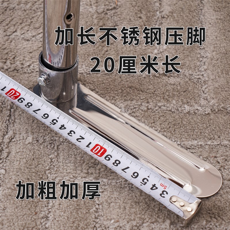 整支32管特厚特粗不锈钢压脚牢固1.5米1.8m2三开门支架子落地蚊帐