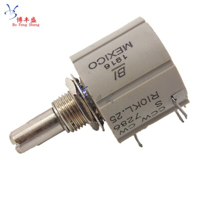 精密多圈电位器 CCW CW S 7286 R1K 2K 5K 10K 2W功率 10圈