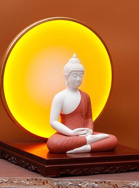 佛像背光佛龛背景灯led射灯观音佛像神台佛光圈心经灯佛龛装饰