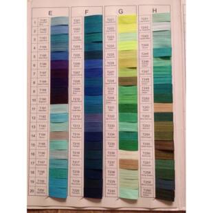 拉链色卡拉链颜色比对卡拉链颜色选择参考卡色卡