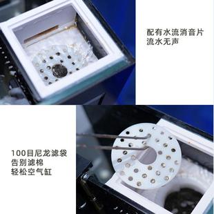 40背滤海水缸全套珊瑚缸原生玻璃海缸小型检疫鱼缸饲养珊瑚海水鱼