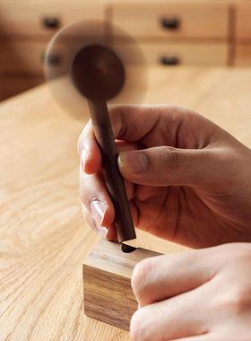 MUMO木墨 等风来 实木风车摆件办公室小饰品桌面阳台车载创意摆件