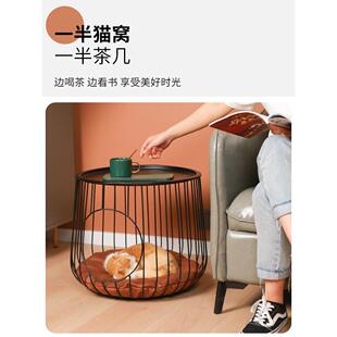 通用宠物猫咪室内睡狗屋床头柜 茶几猫窝夏天凉舍猫笼桌凳别墅四季