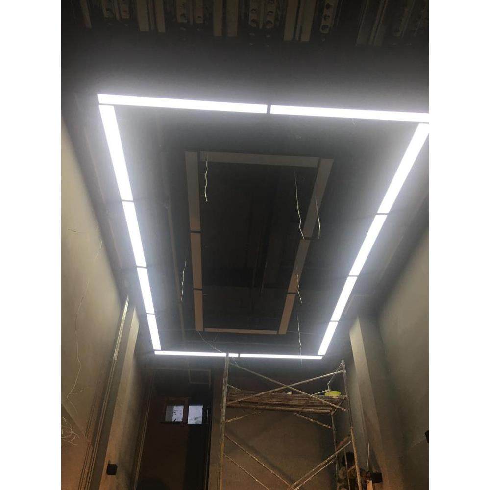 Led全光谱眼睛保护办公室吊灯教室条形吊灯超市铝制广场照明灯具,家装灯饰光源,商用吊灯,淘宝优惠券,粉丝福利购,淘宝优惠卷