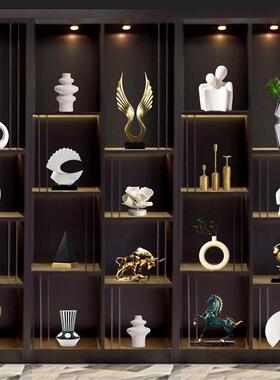 新中式轻奢摆件创意家居高档酒店客厅电视柜酒柜办公室装饰品摆设