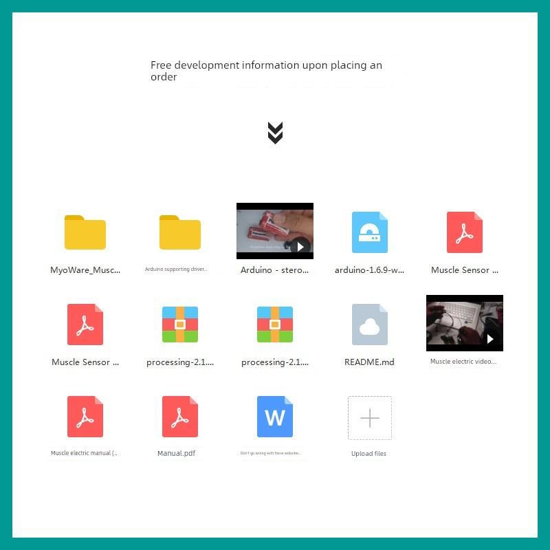 sEMG肌电传感器肌肉电传感器 表面肌电信号采集 肌电信号开发套件