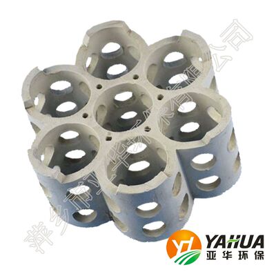 七孔带筋环 亚华环  陶瓷 轻瓷 全瓷 组合填料