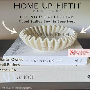 凹槽荷叶边桌面碗客厅造型咖啡桌书架控制台桌造型家居装饰品摆件