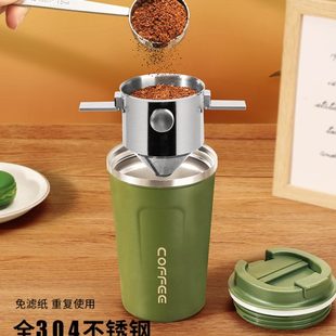 咖啡滤网家用不锈钢挂耳咖啡滤杯过滤器咖啡过滤纸手冲咖啡免滤纸