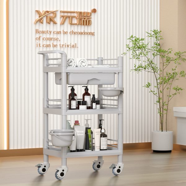 美容院小气泡专用手推车移动置物架小推车整形护理仪器手推工具车