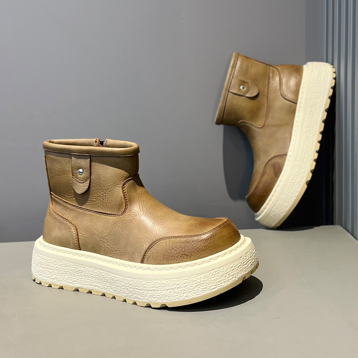 2025秋冬新款加绒保暖男鞋