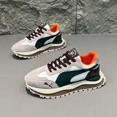 欧洲站男鞋 男 软底增高百搭老爹运动鞋 2025秋冬新款 潮牌厚底阿甘鞋