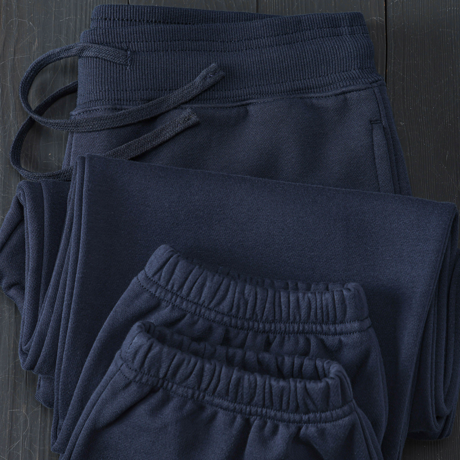 午夜蓝螺纹松紧腰束脚裤 360g秋冬科技保暖锁温水洗柔软宽松卫裤,男装,卫裤,淘宝优惠券,粉丝福利购,淘宝优惠卷