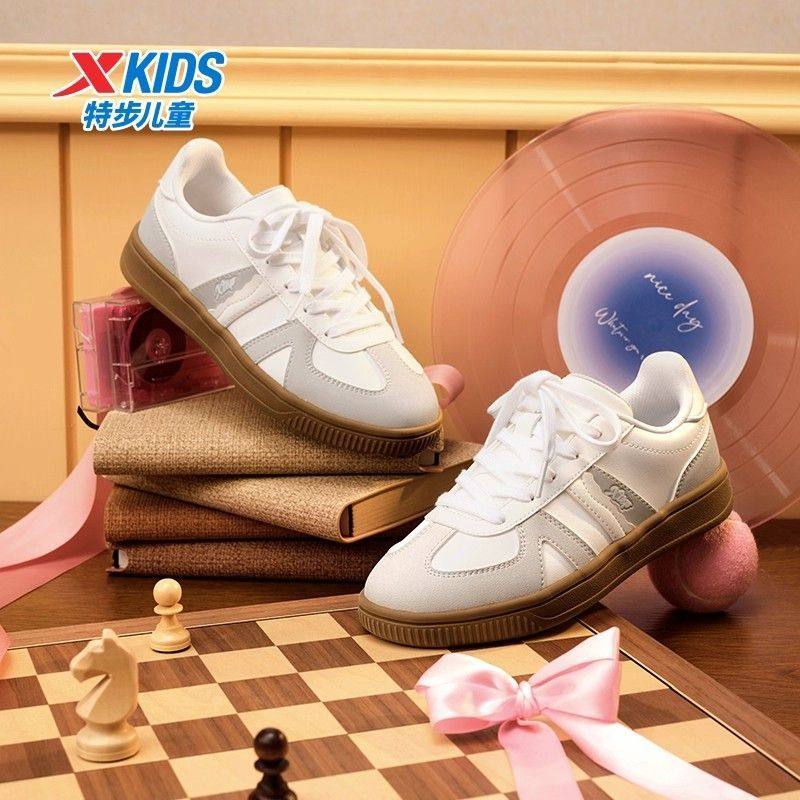 特步童鞋秋季新款儿童魔术贴板鞋女童防滑运动鞋中大童软底德训鞋,童鞋/婴儿鞋/亲子鞋,板鞋,淘宝优惠券,粉丝福利购,淘宝优惠卷