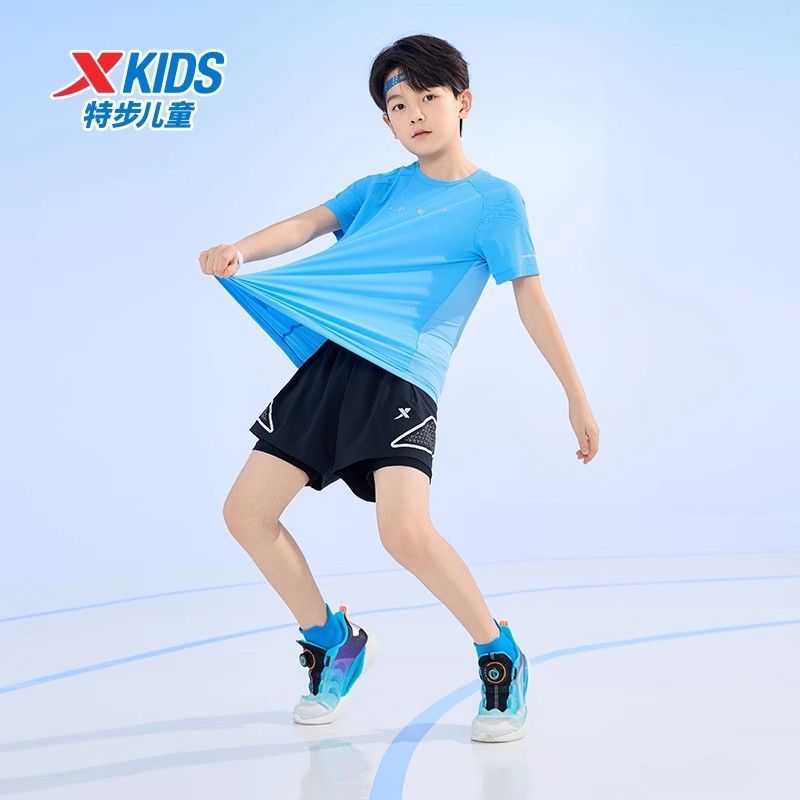 速干特步大童童装男童短袖新款