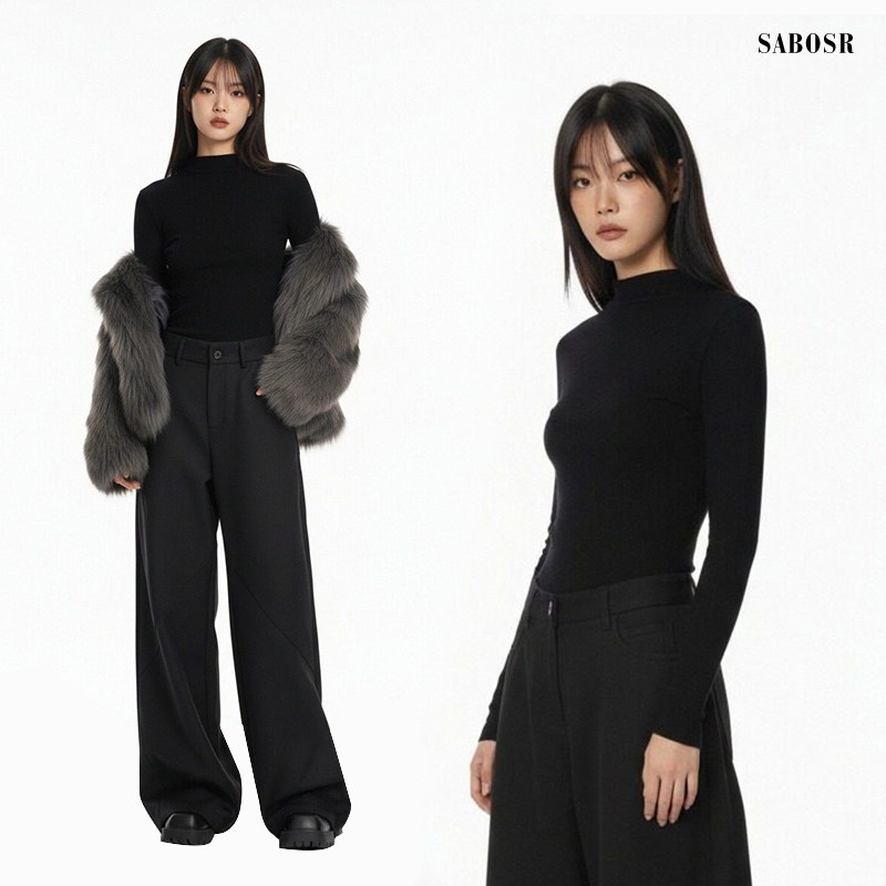 黑色内搭修身半高领长袖女t恤2026新款打底衫纯棉打底衣绒,女装/女士精品,T恤,淘宝优惠券,粉丝福利购,淘宝优惠卷