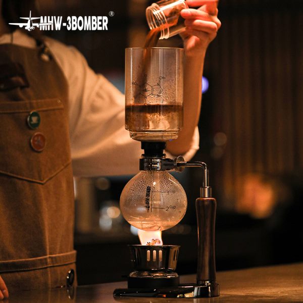 MHW-3BOMBER轰炸机虹吸壶手工煮蒸馏单品咖啡 虹吸式咖啡壶光波炉