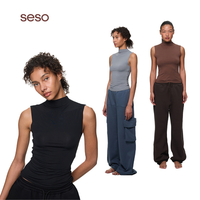 seso丨无缝中领背心 贴身柔软自在伸展