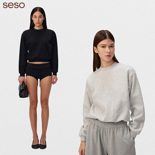 seso丨经典百搭圆领套头卫衣 轻盈保暖舒适实穿运动休闲随性自在