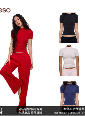 seso丨经典款“1衣n穿”多色修身基础正肩短袖收腰藏腹抗皱显T恤