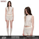 套装 seso 印花毛织背心短裤 清新百搭透气舒适