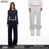 seso 直筒复合绒宽松卫裤 休闲百搭保形耐磨