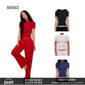 基础短袖 seso 多色修身 收腰藏腹抗皱