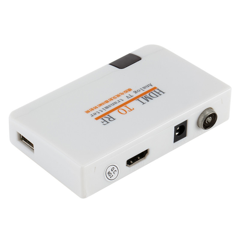 HDMI转RF模拟电视发射器HDMI转射频信号HDMI to RF信号转有线信号