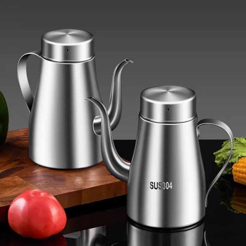 油壶304不锈钢油罐壶家用厨房油瓶小滤油过滤油渣鹰嘴不挂油加厚,厨房/烹饪用具,油壶,淘宝优惠券,粉丝福利购,淘宝优惠卷