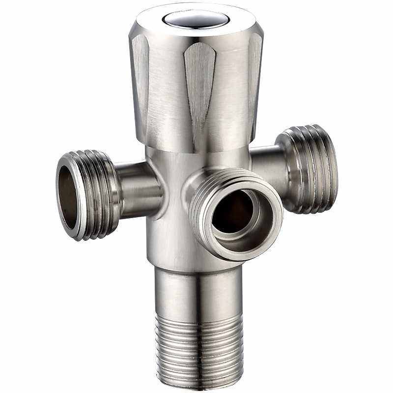 304不锈钢三通角阀一进二出 4分冷热加厚阀门双出水角阀,基础建材,三通,淘宝优惠券,粉丝福利购,淘宝优惠卷