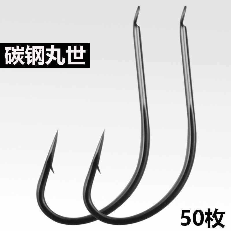 细条加强碳钢丸世鱼钩散装长柄有倒刺鲫鱼歪嘴黑鲷海钓鲈鱼翘嘴钩,户外/登山/野营/旅行用品,鱼钩,淘宝优惠券,粉丝福利购,淘宝优惠卷