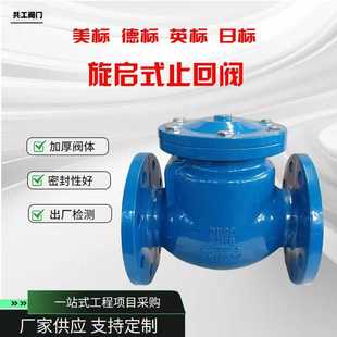球墨铸铁旋启式 美标德标日标英标止回阀 止回阀 止回阀H44T 旋启式