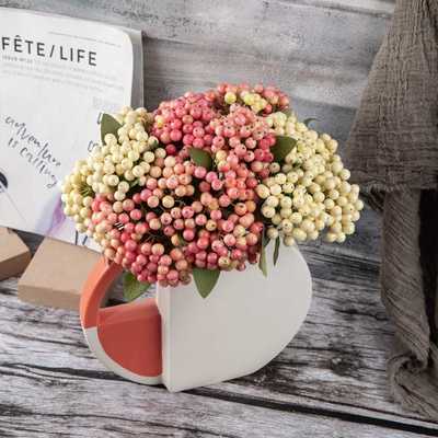 推荐豆枝浆果假花果实配花 绢花家居装饰GF13645