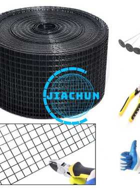 浸塑1/2inch黑色PVC涂塑太阳能板防鸟网防鸽网屋顶光伏板鸽子网