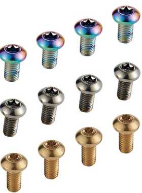 直供 KRSEC合金钢自行车彩色碟盘螺钉 碟片刹车片T25炫彩螺丝