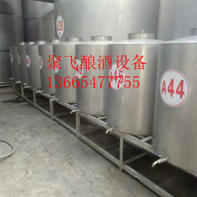 厂家直销不锈钢300斤平底酒容器 304食品级泡酒桶 带底座储油罐