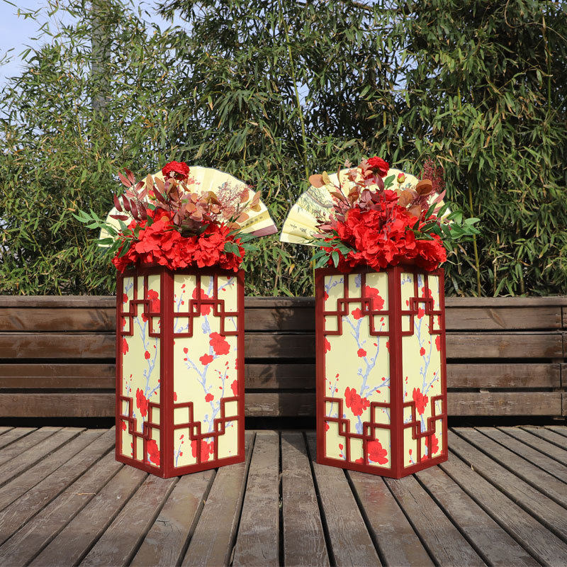 新款中式婚庆道具路引中式婚礼现场布置梅花方柱路引舞台装饰摆件,模玩/动漫/周边/娃圈三坑/桌游,文化/体育周边,淘宝优惠券,粉丝福利购,淘宝优惠卷