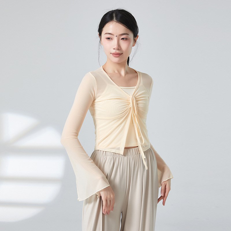 柔软新款古典舞服装纱衣身韵舞蹈练功服中国女飘逸舞蹈服老师上课
